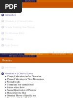 Phonons: Vibrations of A Classical Lattice