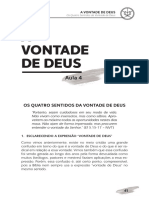 Aula 4 - Os quatro sentidos da vontade de Deus