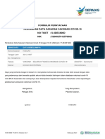 Formulir Pernyataan Perubahan Data Sasaran Vaksinasi Covid-19 No Tiket NIK: S-4DEC800D: 5206027012570002