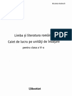 Limba romana - Clasa 6 - Caiet pe unitati de invatare - Mariana Cheroiu, Nicoleta Kuttesch