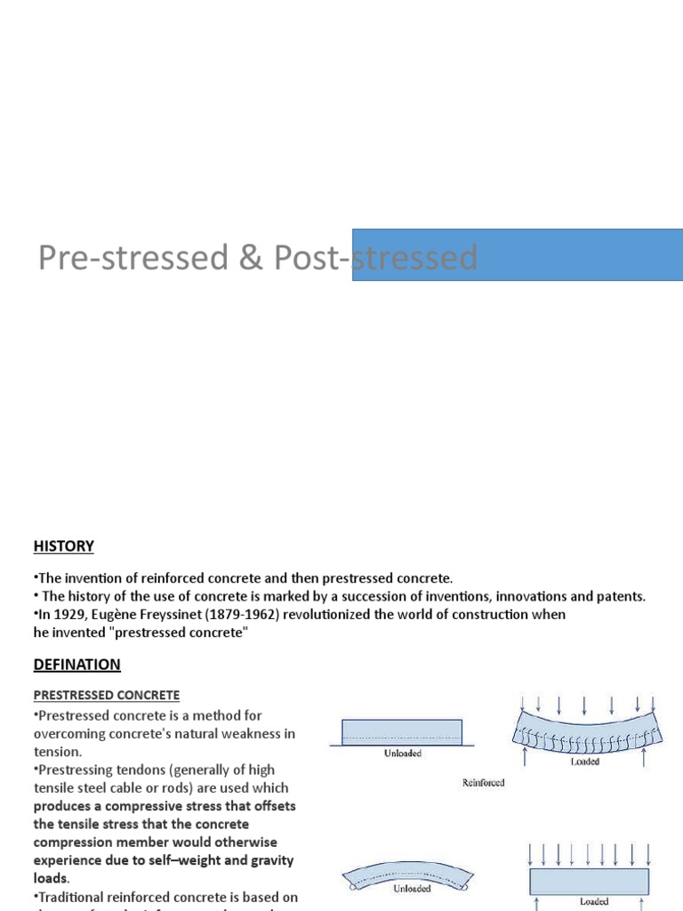 Prestressed N Poststressed | PDF | Prestressed Concrete | Strength Of ...