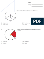 Latihan Soal Lingkaran Kelas 6 - Print - Quizizz