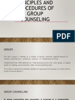 Principles and Procedures of Group Counseling