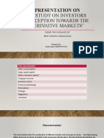 A STUDY ON INVESTORS' PERCEPTIONS OF DERIVATIVE MARKETS