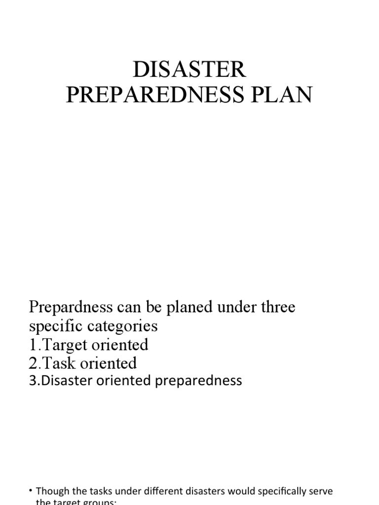 Disaster Preparedness Strategies Overview | PDF | Emergency Management ...