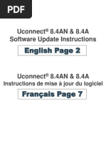 Uconnect 8.4AN & 8.4A Software Update Instructions: English Page 2