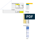 PV Function For Annuity: Calculation of PV For Re.1 at 10% For 2 Years PVF Year