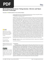 Sensors: Blockchain For Electronic Voting System-Review and Open Research Challenges