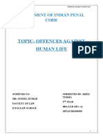 IPC Offences Against Human Life