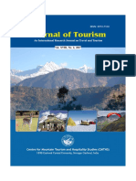 Journal of Tourism: An International Research Journal On Travel and Tourism