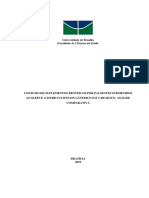 Consumo de Suplementos Proteicos Por Pacientes Submetidos