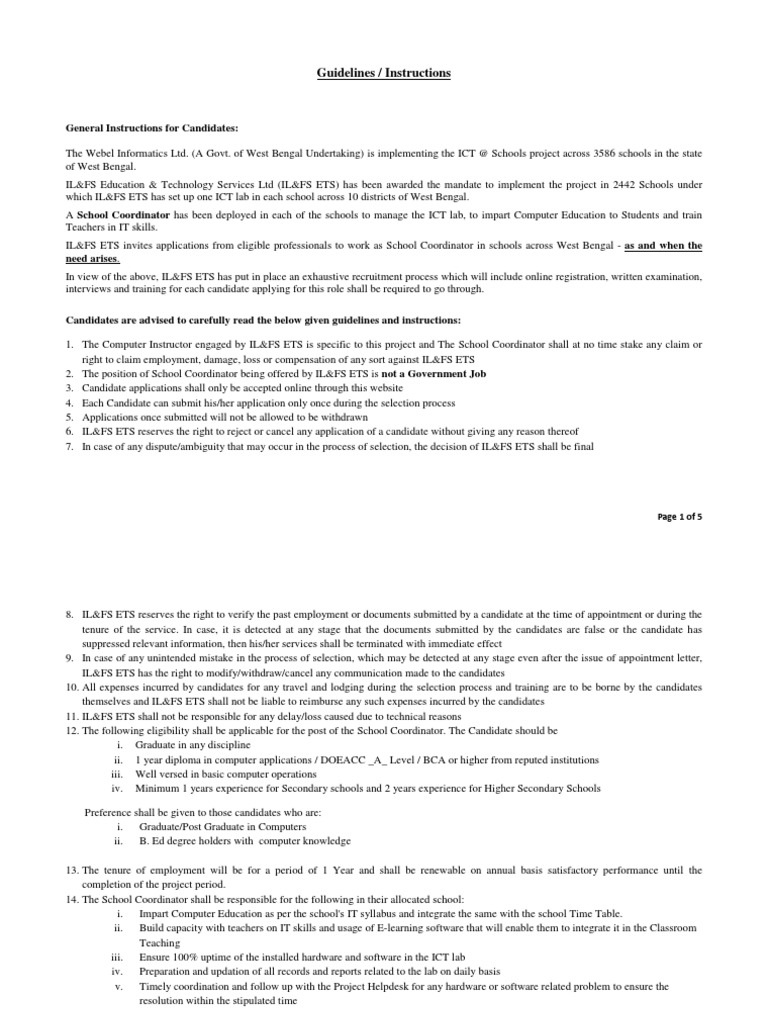 ICT Instructions PDF Educational Technology