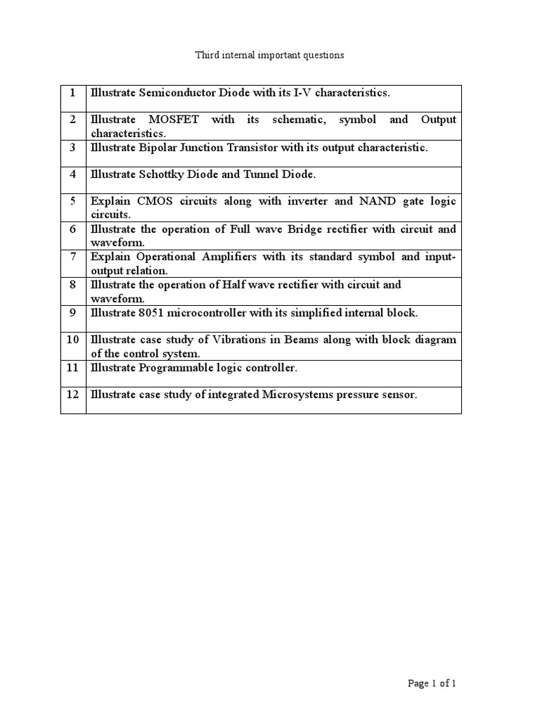 Third Internal Important Questions | PDF | Computers
