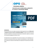 Curso GRADE: Guías basadas en evidencia