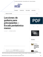 Lecciones de Guitarra para Principiantes - Escala Pentatónica Menor. - Guitarra Desafinados