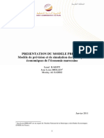 Présentation Du Modèle PRESIMO_ Modèle de Prévision Et de Simulation Des Politiques Économiques de l’Économie Marocaine