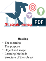 Strategic management fundamentals