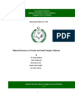 Mineral Resources of Northern and Southern Punjab, Pakistan