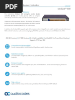 Audiocodes Mediant 800 e SBC and Gateway Datasheet