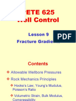 PETE 625 Well Control: Lesson 9 Fracture Gradients