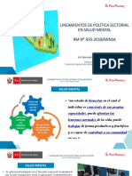 Lineamientos de Política Sectorial en Salud Mental (2)