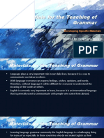 Materials For The Teaching of Grammar