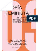 Teoría Feminista de Los Debates Sobre El Género Al Multiculturalismo