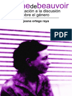 Simone de Beauvoir Su Aportación A La Discusión Sobre El Género