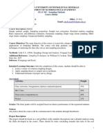 Course Description (3-0-3) :: STAT 565 - Sampling Methods