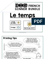 French Beginner Bundle: Le Temps