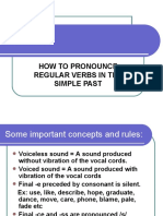 Ed VERBS: How To Pronounce Regular Verbs in The Simple Past