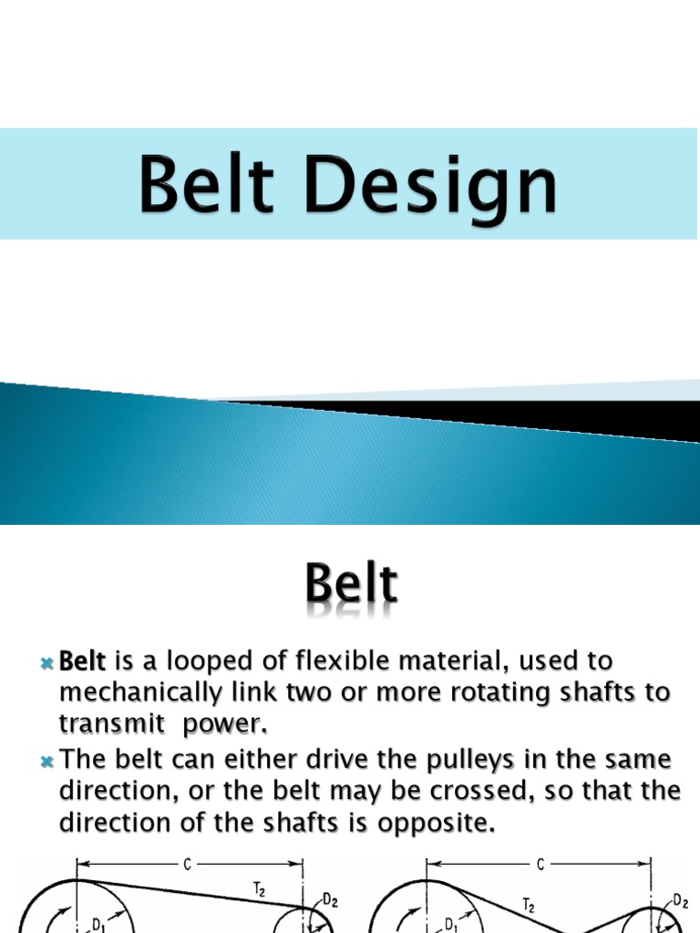 Lec 9 V Belt Drive Pdf Belt Mechanical Mechanics