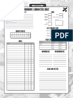 Outrider Warbirds CharacterSheet Fillable