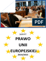 Skrypt Prawo Unii Europejskiej 2014 2015