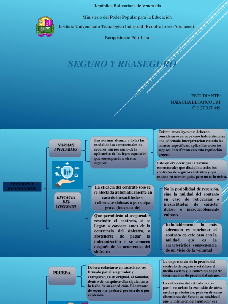 Esquema Seguros y Reaseguros | PDF | Reaseguro | Bancarrota