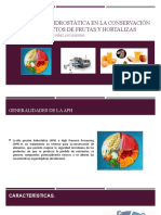 Alta presión hidrostática en la conservación de productos