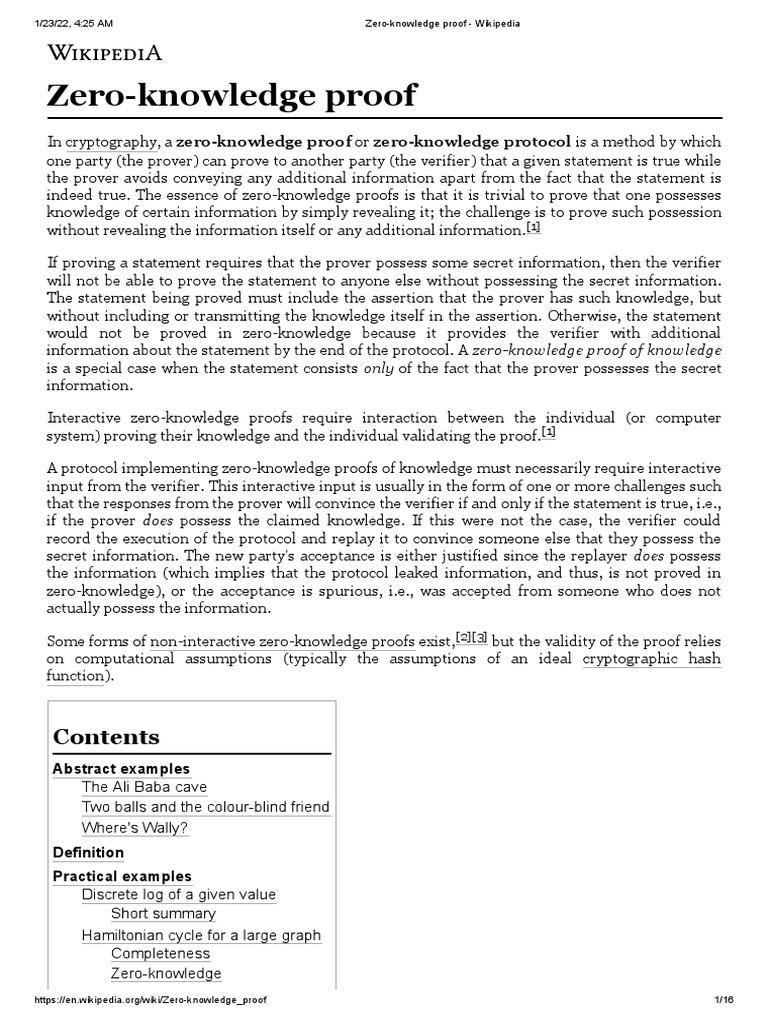 Zero-Knowledge Proof | PDF | Applied Mathematics | Cryptography