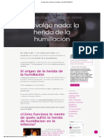 No Valgo Nada - La Herida de La Humillación - ANA MARTÍN MERAYO