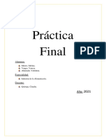 Práctica Final de Cocina