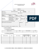 Formulario de Actualización de Datos