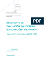 Documento de Evaluación, Calificación, Acreditación Y Promoción