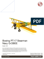 Boeing PT-17 Stearman Navy G-OBEE: Model: No. 0363/VI/14