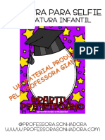 Moldura para Selfie Formatura Infantil @professora - Sonhadora