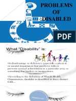 Problems OF Disabled
