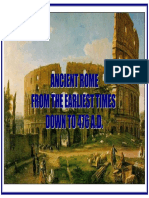 Ancient Rome from Earliest Times to 476 AD