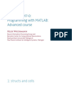 101827-FS2017-0: Programming With MATLAB: Advanced Course: Felix Wichmann