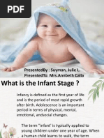 Infant: Presentedby: Suyman, Julie L. Presentedto: Mrs - Annbeth Calla