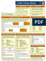 HTML Css Cheat Sheet Color