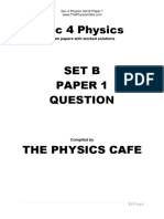 Sec 4 Physics Exam Paper with Solutions