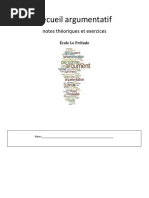 Guide de rédaction d'un texte argumentatif | PDF | Argumentation ...
